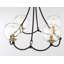 Lustre classique à 4 lumières avec abat-jour Merton