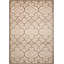 Tapis d'intérieur / extérieur brun clair / crème à motif géométrique Miraloma-20724481