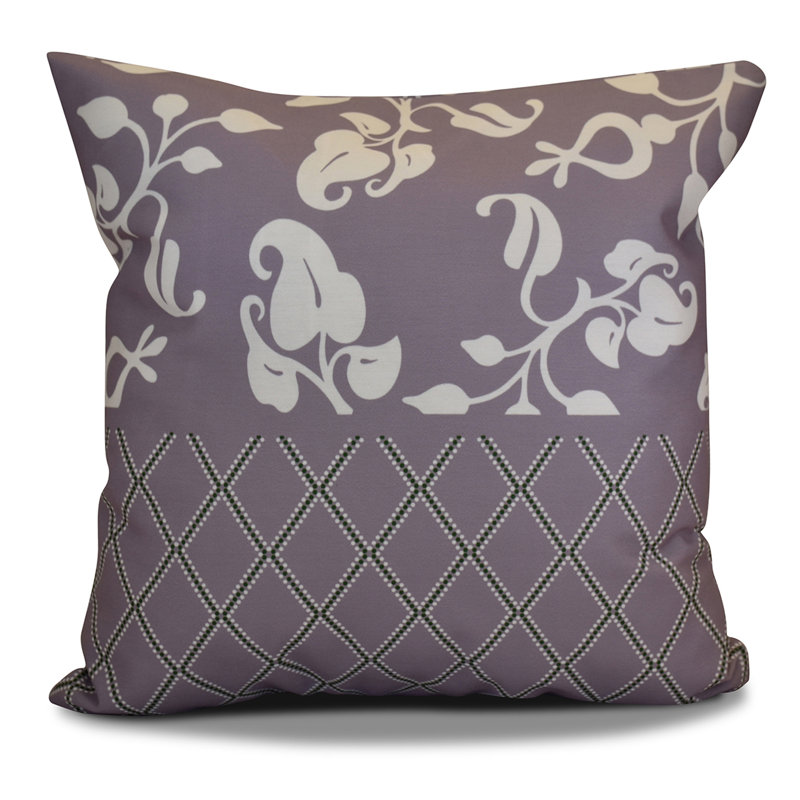 Housse de coussin décorative carrée et insert, H 18 po x l 18 po, Lavande