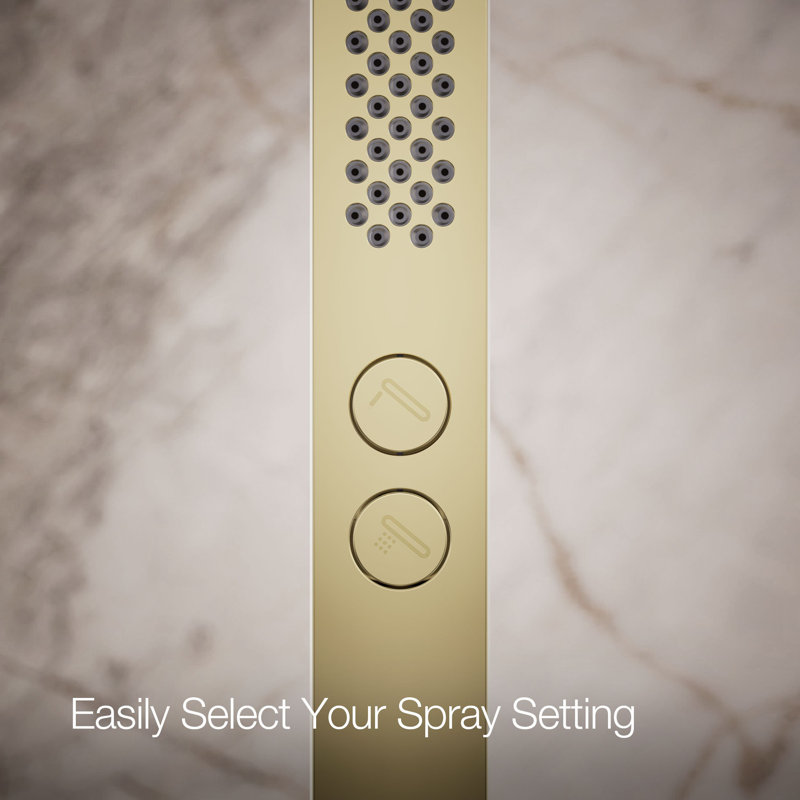 Shift+ Square Square Two-Function Handshower 2.5 Gpm