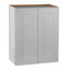 Armoire murale à double porte avec tablettes réglables (l 24 po x P 12 po x H 42 po)-620019021-620019031