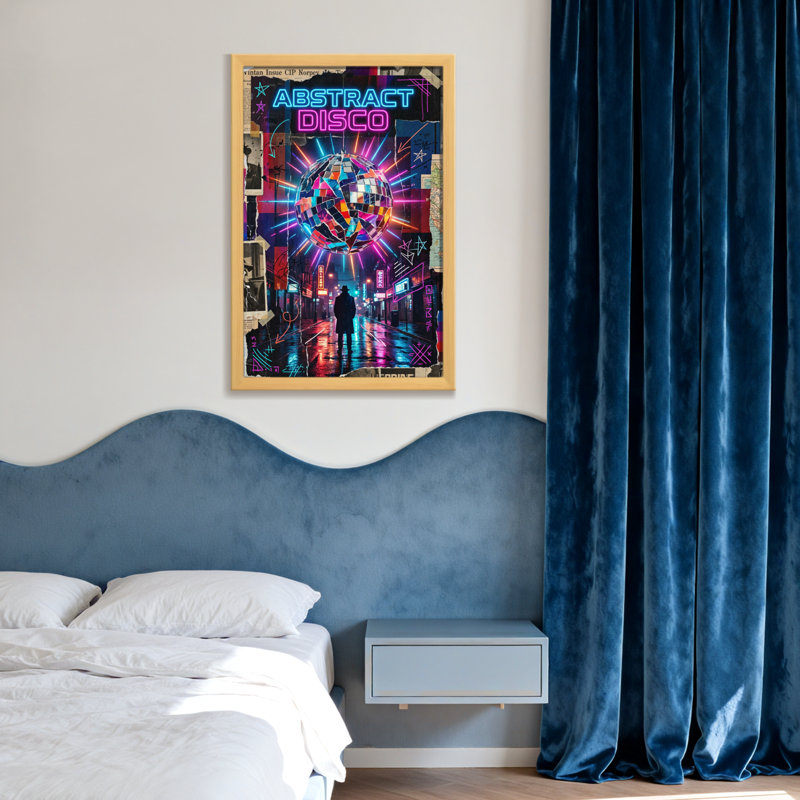 Mode Neon Lights, H 12 po x l 18 po, Toile tendue, Ne s’applique pas