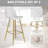 26" White Counter Height Bar Stools Set of 2-224520358-207850305