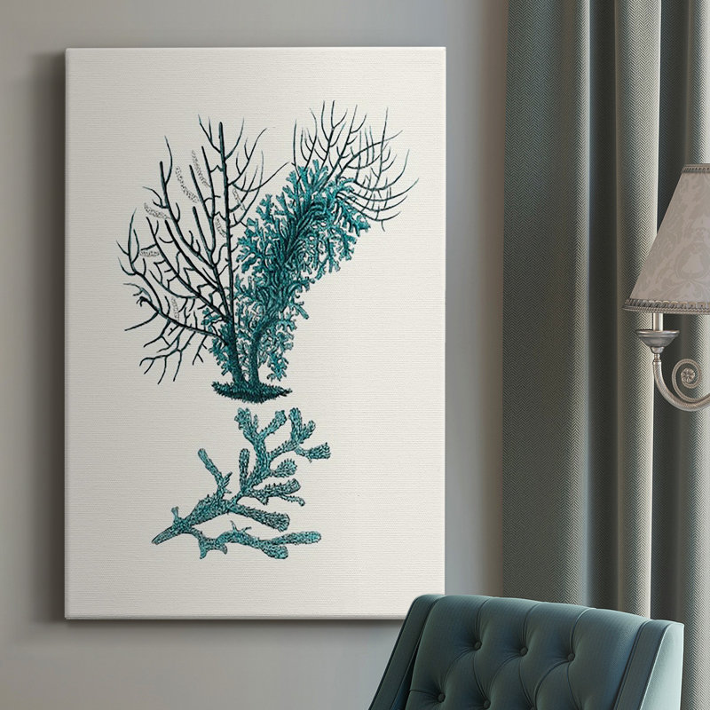 Corail antique VI sur toile, H 18 po x l 12 po x P 1 po