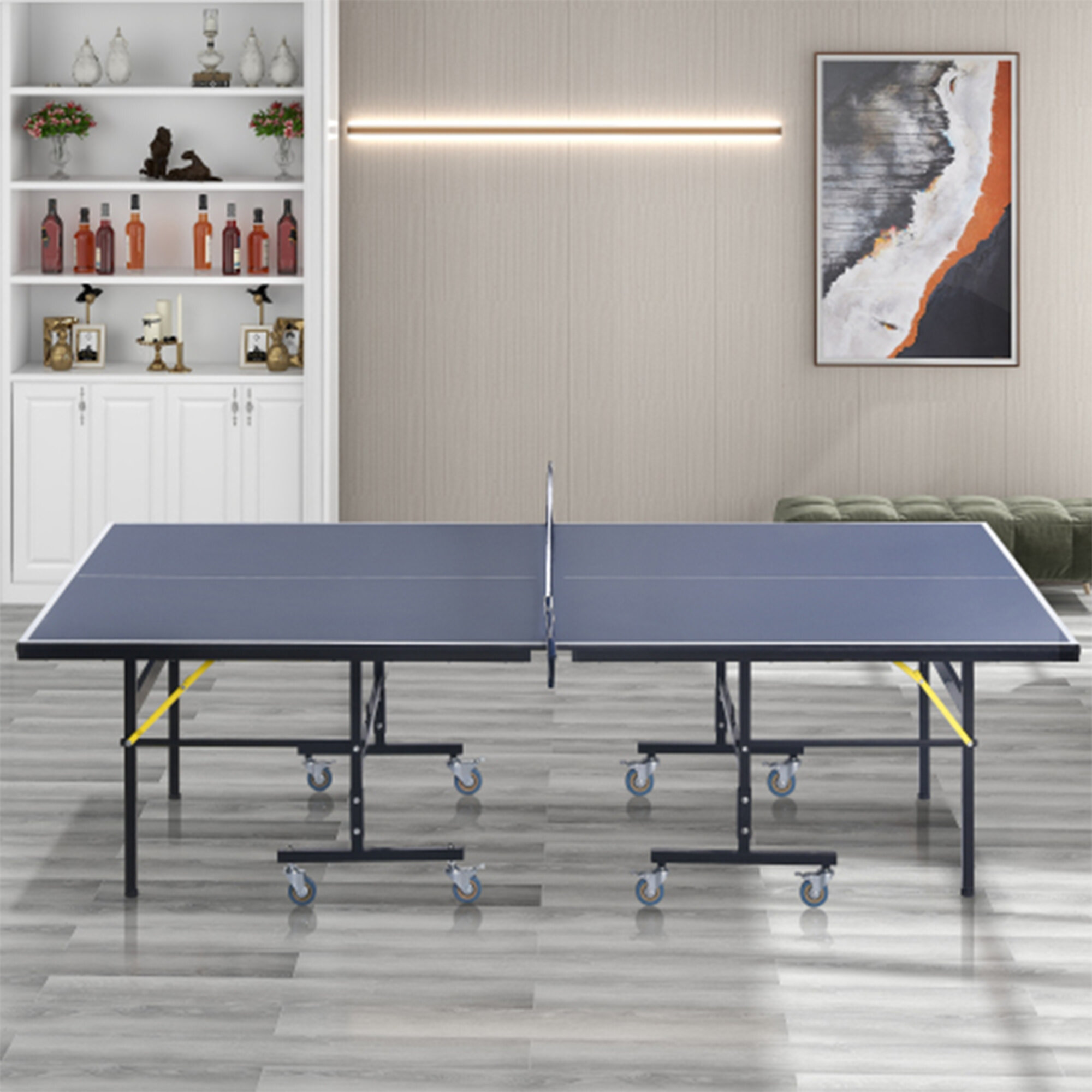 Penn Foldable Indoor / Outdoor Table Tennis Table (Paddles Included) &  Reviews