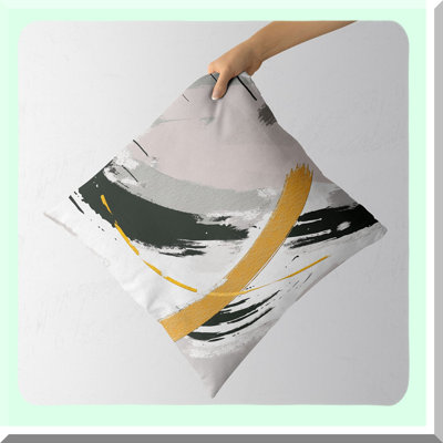 Ink Line Abstract Pillow Covers - Set of 2, Modern Minimalist Cushion Covers for Sofa Bed, Decorative Square Pillow Case
