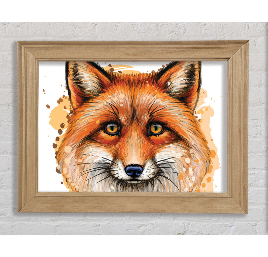 The Ginger Fox - Einzelner Bilderrahmen Kunstdrucke