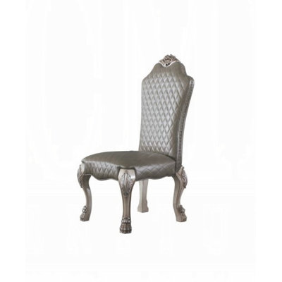 Dresden Tufted Faux Leather Upholstered Side Chair