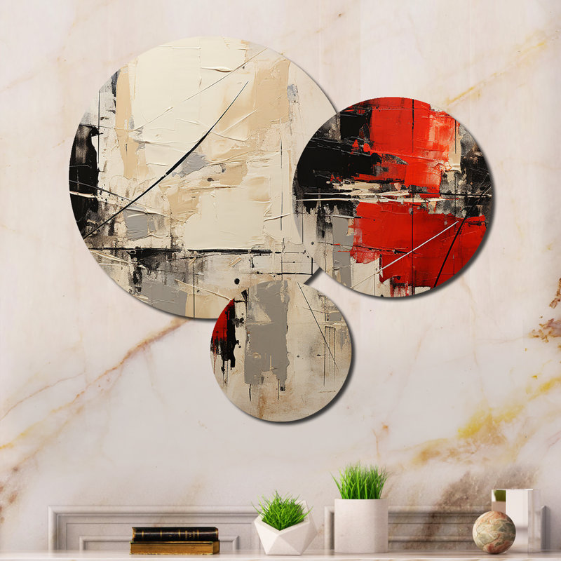 Abstract Duality I - Ensemble de décorations murales abstraites en métal