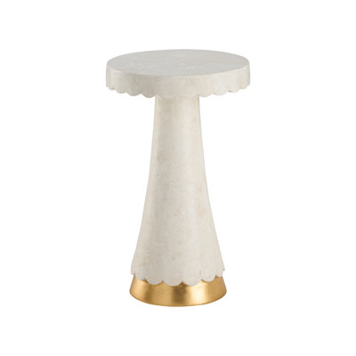 Puttick Stone Pedestal End Table