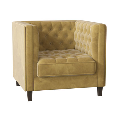 Fauteuil capitonné large de 36 po Jess