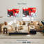 Abstrait rouge tourbillon Avery-107680061