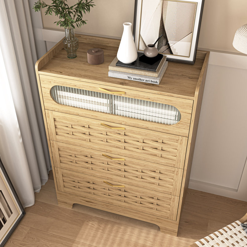 Commodes et commodes modernes en bois avec rangement, tiroirs spacieux en MDF pour la maison