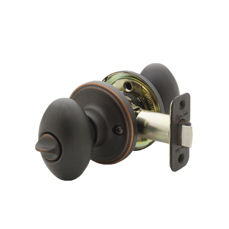 Bouton de porte d’intimité Egg, Bronze toscan