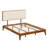 Modern Platform Bed Featuring Upholstered Headboard
