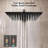 FORIOUS 12-Inch Rainfall Shower System with Handheld Spray and Pressure-Balanced Rough-In Valve, 1.8 GPM-86670501