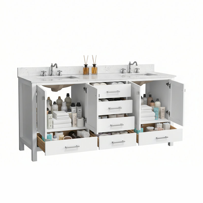 Meuble-lavabo 72 po, White