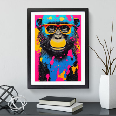 Painted Monkey No.1 Abstract - Wall Art
