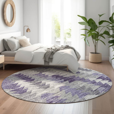 Premium Machine Washable Cerrito Purple Rug