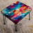 Poupart Multicolor Prism Party - Geometric Rectangle Ottoman