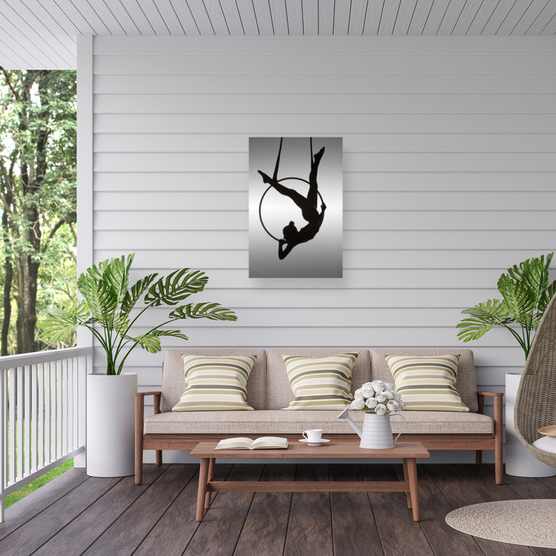 David Naman l'aérien sur toile, H 47 po x l 30 po