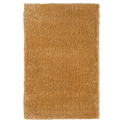 Shaggy Lush Golden Yellow Rug