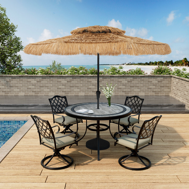 Parasol Gabriello, H 101,18 po x l 116,93 po x P 116,93 po