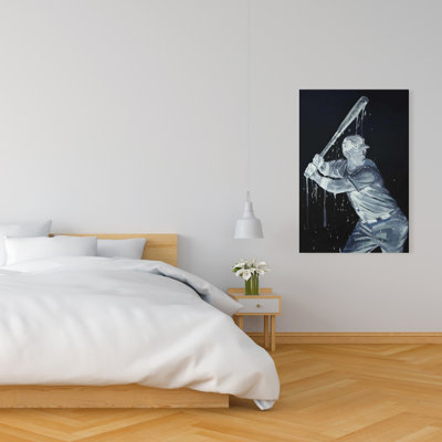Joueur de baseball - Toile - Décor de bureau américain pour la maison