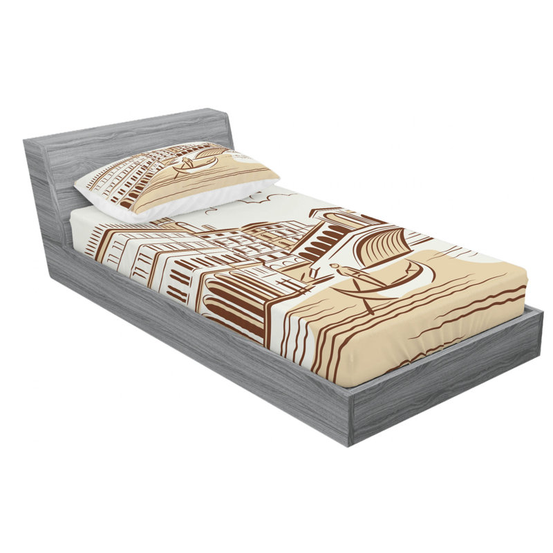 Microfiber Sheet Set, Twin XL Sheet Set with Fitted Sheet