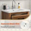 Meuble-lavabo autoportant 24 po avec lavabo en céramique 24 po, meuble-lavabo moderne avec 3 tiroirs