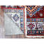 Tapis de couloir rouge en laine noué à la main de conception unique 2 pi 7 po x 8 pi 6 po Fonville