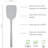 Tovolo Flex-Core Solid All-Silicone Turner for Flipping and Cooking, Oyster Gray-120486561