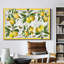 Lin citrons - impression sur toile tendue-78151414