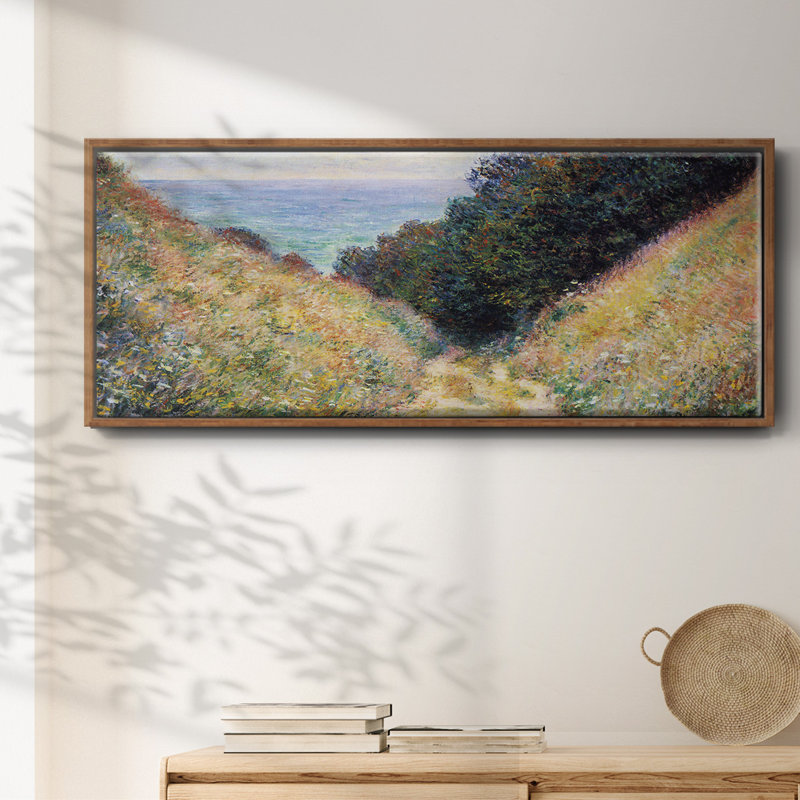 Toile encadrée «Pourville # 1» par Monet, H 24 po x l 60 po