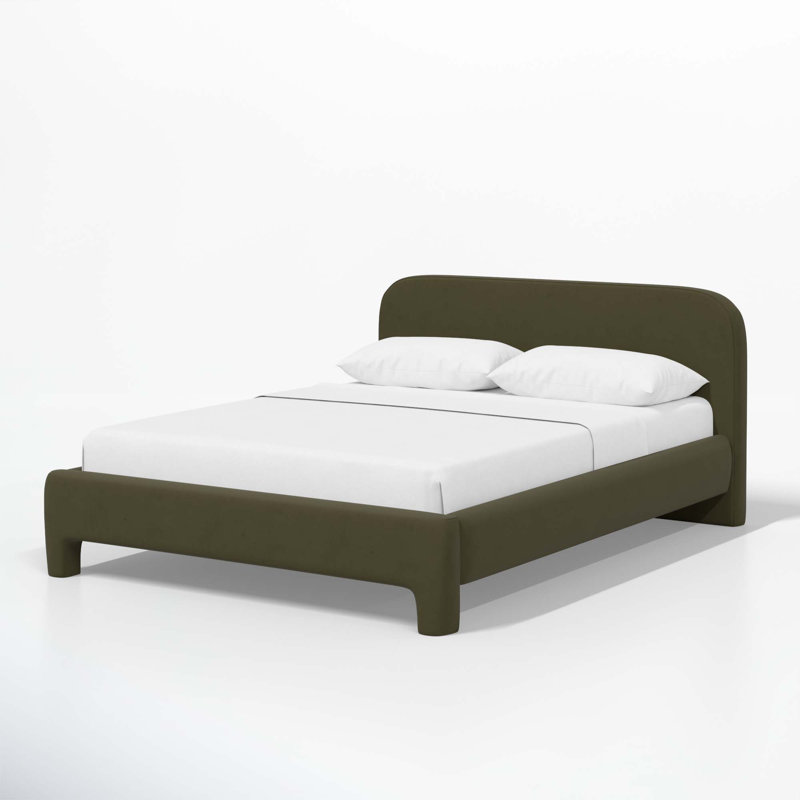 Illy Upholstered Standard Bed, Classic Loden Velvet, California King