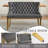 Luxury Dining Set with Hand-Tufted Velvet Bench & Chairs, 8mm Tempered Glass Table, Modern Furniture for Dining Area-918047220-918047229-918047174