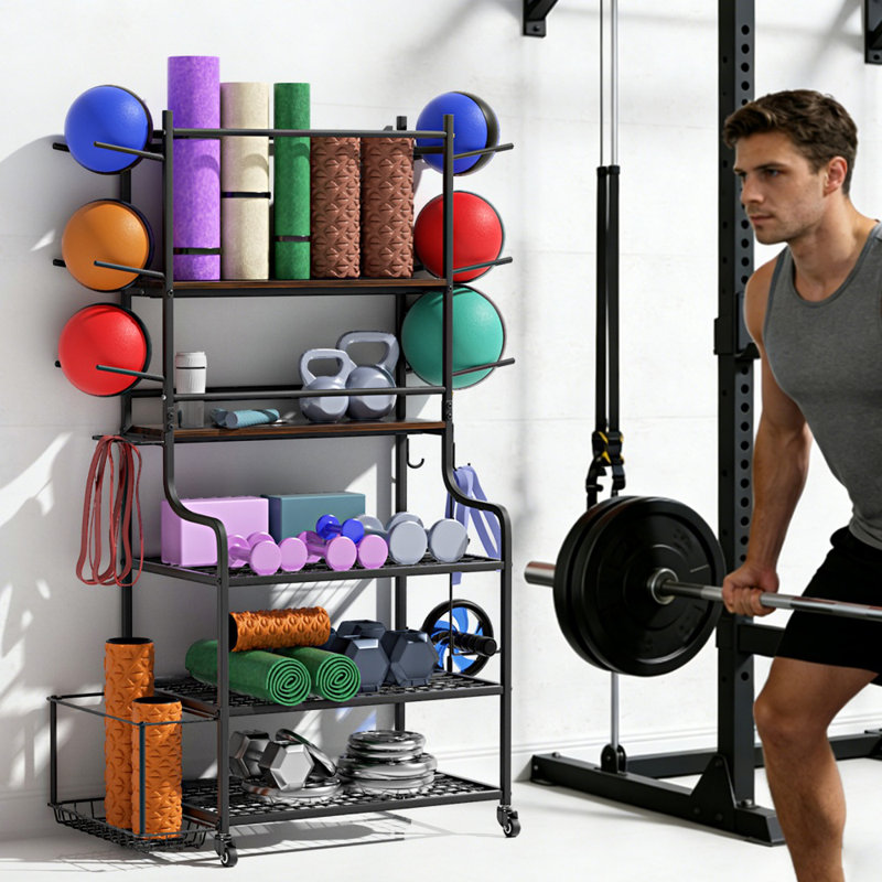 Iron Freestanding Multi-Use Sports Rack