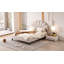 Lit plateforme double en velours-1693652160