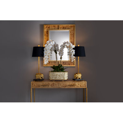 Burlwood Console