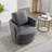 Yelina Polyester Slipcovered Swivel Barrel Chair-1776697159