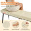 Banc de salle à manger pour 2-3 personnes, revêtu de cuir de qualité supérieure avec éponge haute résilience, renfort de poutre en métal et pieds enduits de jet, blanc cassé-1784918710-1784918708-1784918717