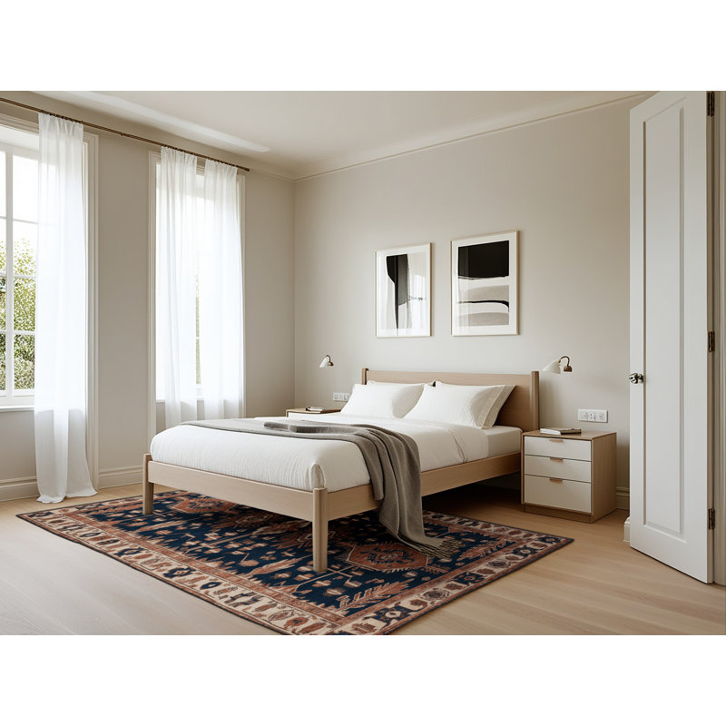 Tapis brun lavable à la machine, Rectangle 5 pi x 7 pi