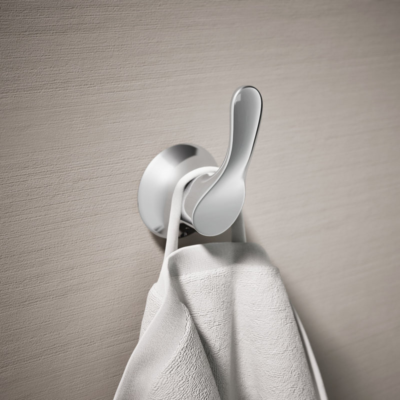 Simplice Robe Hook, Polished Chrome