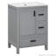 Meuble-lavabo moderne de 24 pouces avec lavabo en céramique, tablette de porte double couche et 3 tiroirs-1881044137