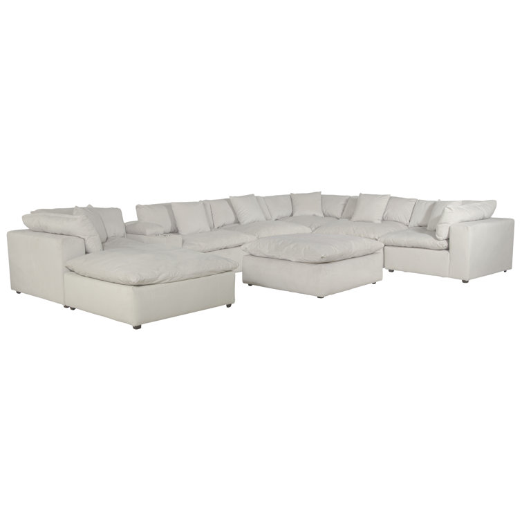 Barboza 9 - Piece Upholstered Sectional Featuring Stain Resistant LiveSmart Fabric