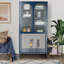 Armoire vitrée avec tablettes réglables Dalai-1557601186