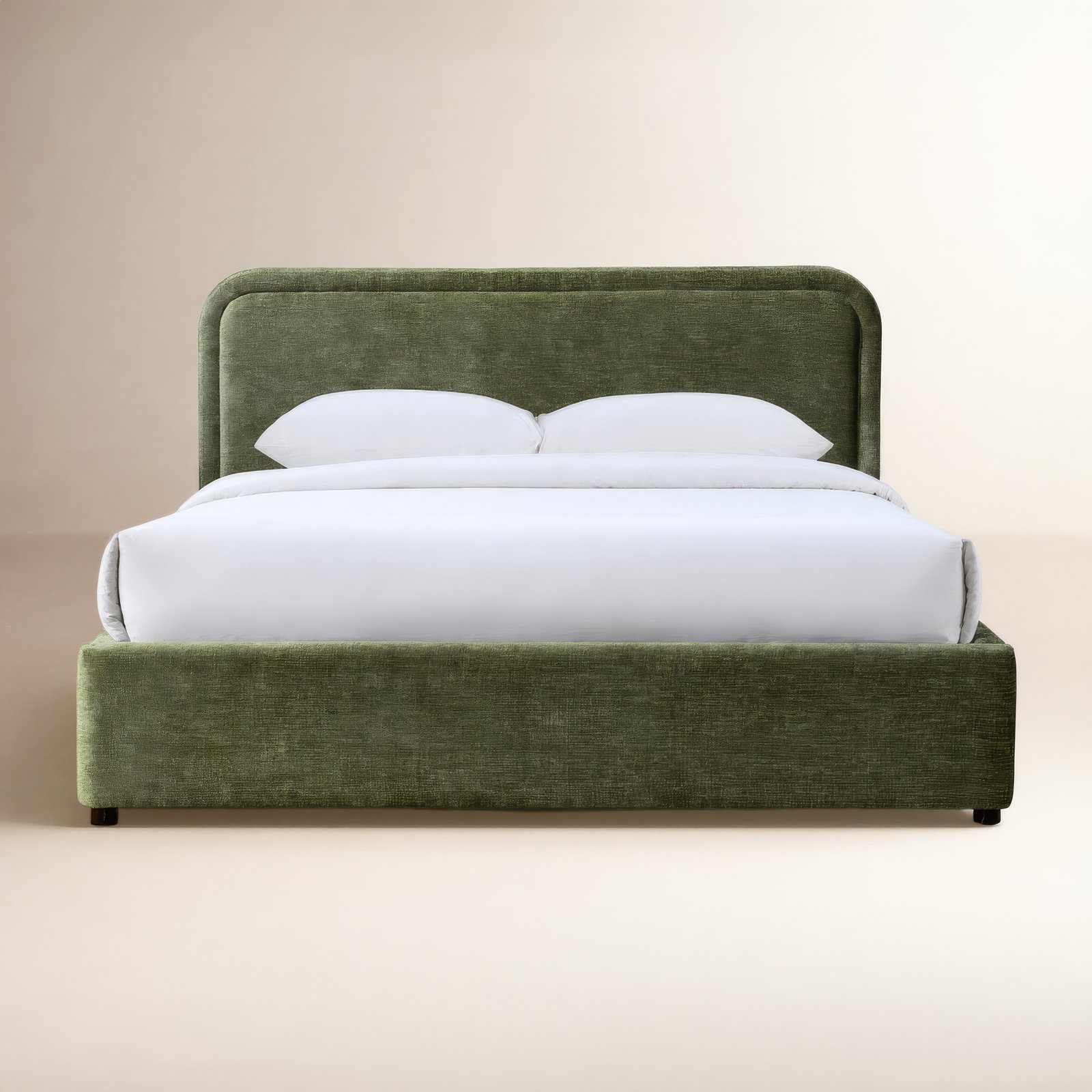 Baneza Platform Bed, Queen, Moss Green