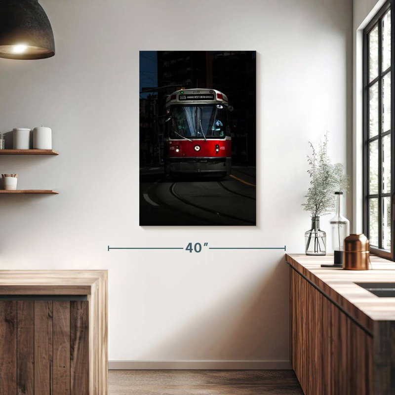 Mehar The 505 Dundas Streetcar Color Version, H 39 po x l 26 po