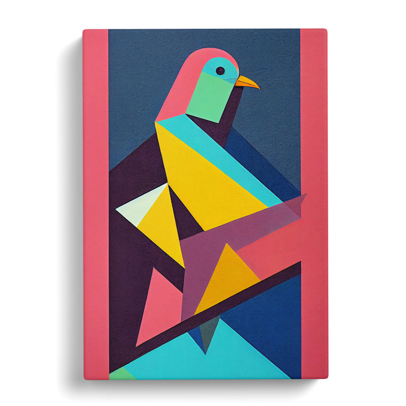Lendella Pigeon Abstract Vol.2 - Wrapped Canvas, 60cm H x 40cm W x 3cm D