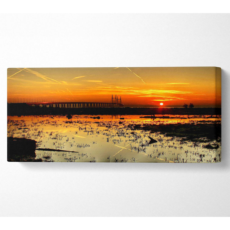 Ocean Path to the Sun - Wrapped Canvas Art Prints